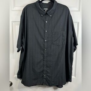 Van Heusen men’s button down shirt - Size 3XLT - Gray/Black